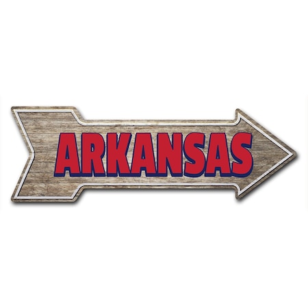 Signmission Arkansas Arrow Decal Funny Home Decor 18in Wide D-A-999967